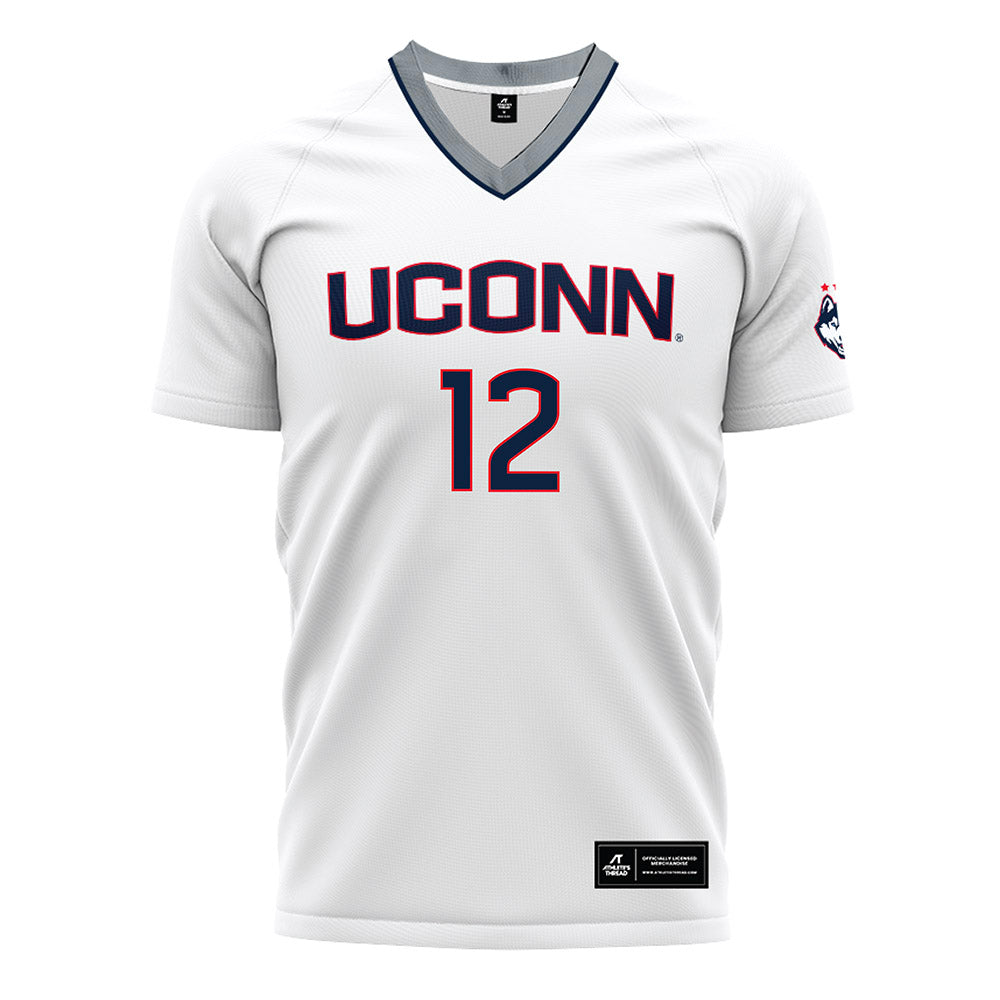 UConn - NCAA Men's Soccer : Evan Pickering - White Soccer Jersey