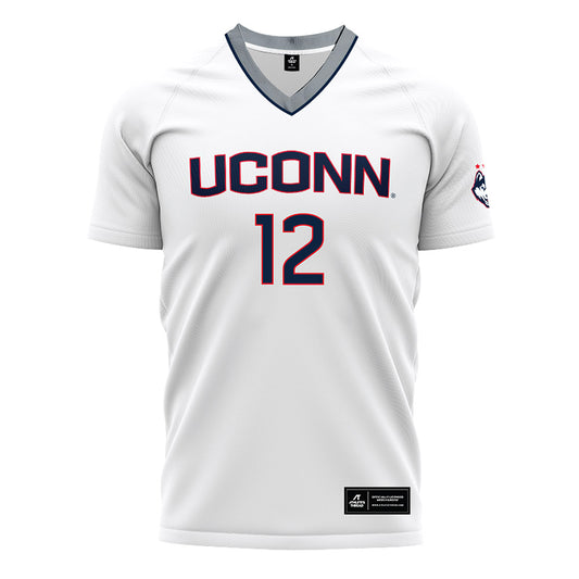 UConn - NCAA Men's Soccer : Evan Pickering - White Soccer Jersey