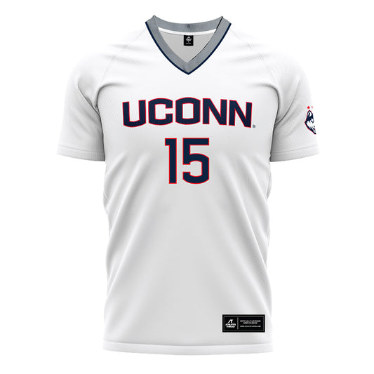 UConn - NCAA Men's Soccer : Marco Valentic - White Soccer Jersey