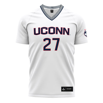 UConn - NCAA Men's Soccer : Jack Ryan - White Soccer Jersey-0