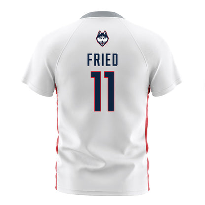 UConn - NCAA Women's Soccer : Maddie Fried - White Soccer Jersey