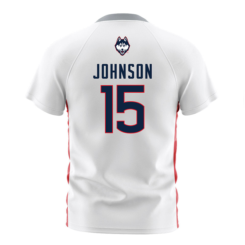 UConn - NCAA Women's Soccer : Anaya Johnson - White Soccer Jersey