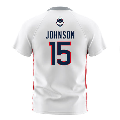 UConn - NCAA Women's Soccer : Anaya Johnson - White Soccer Jersey