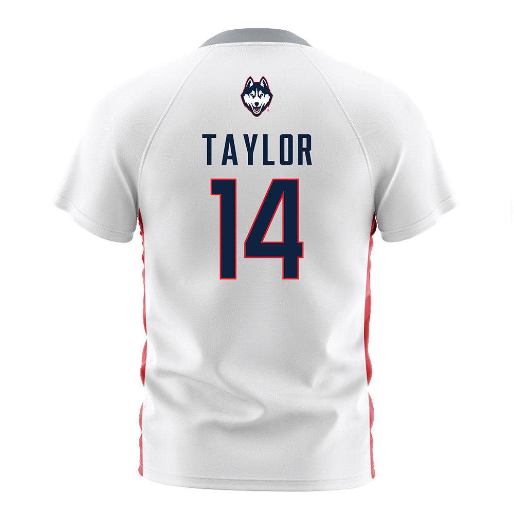 UConn - NCAA Women's Soccer : Alayna Taylor - White Soccer Jersey