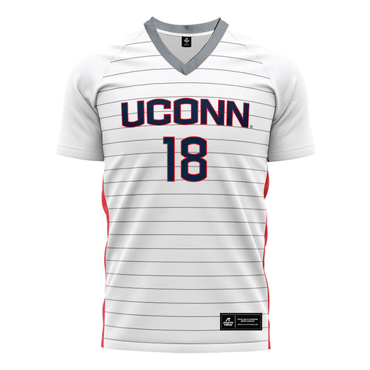 UConn - NCAA Women's Soccer : Riley Prozzo - White Soccer Jersey-0