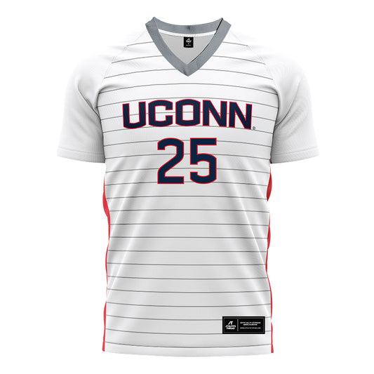 UConn - NCAA Women's Soccer : Grace Burns - White Soccer Jersey