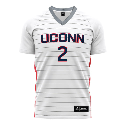 UConn - NCAA Women's Soccer : Maree-Anne Van Doesburg - White Soccer Jersey-0