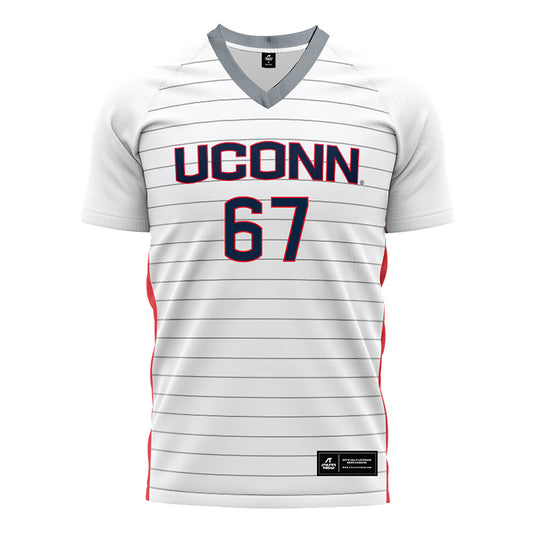 UConn - NCAA Women's Soccer : Kalina Fraser - White Soccer Jersey-0