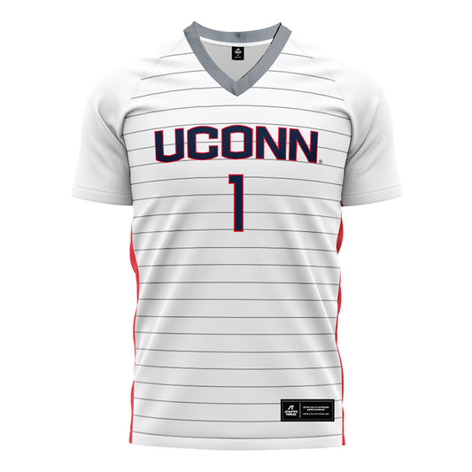 UConn - NCAA Women's Soccer : Ava Yamas - White Soccer Jersey-0