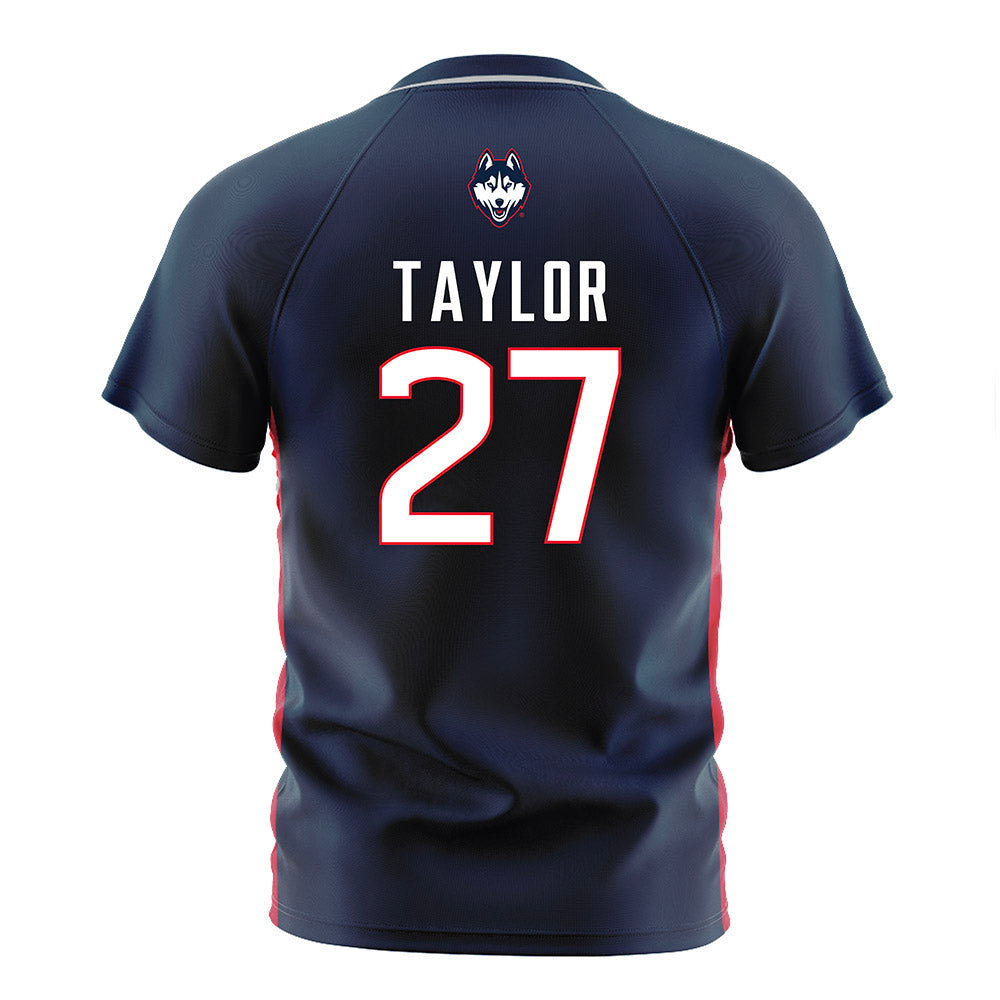 UConn - NCAA Women's Soccer : Lexi Taylor - Navy Soccer Jersey-1