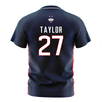 UConn - NCAA Women's Soccer : Lexi Taylor - Navy Soccer Jersey-1