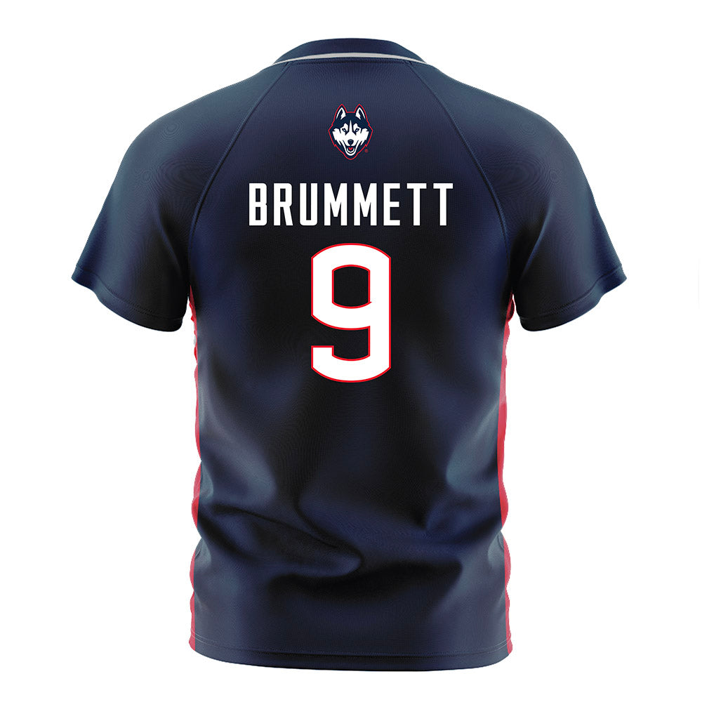 UConn - NCAA Women's Soccer : Austin Brummett - Navy Soccer Jersey-1