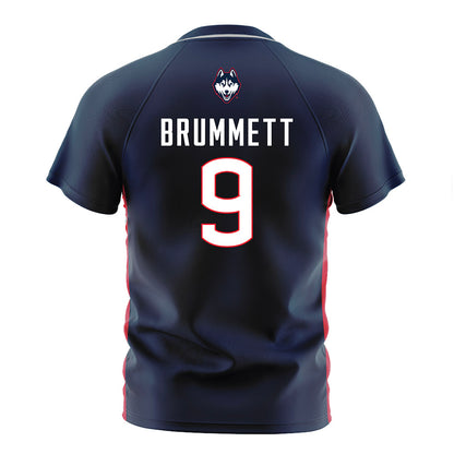 UConn - NCAA Women's Soccer : Austin Brummett - Navy Soccer Jersey-1