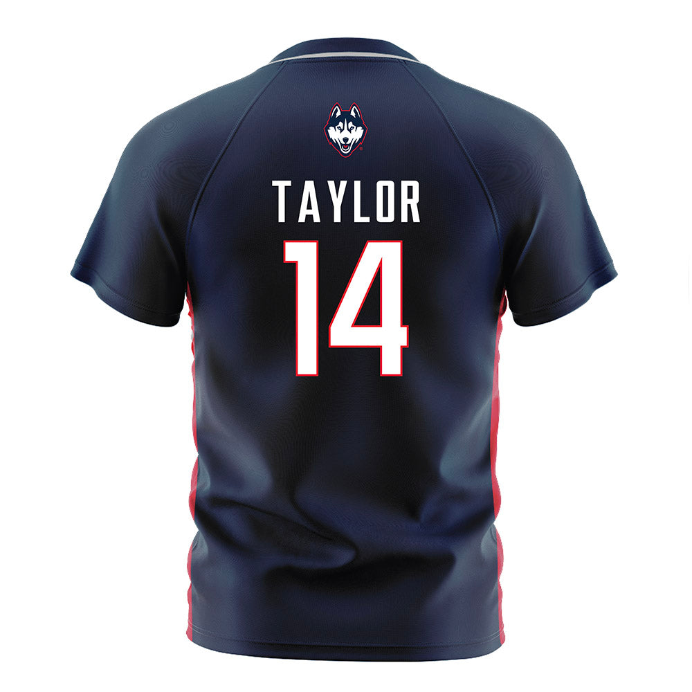 UConn - NCAA Women's Soccer : Alayna Taylor - Navy Soccer Jersey