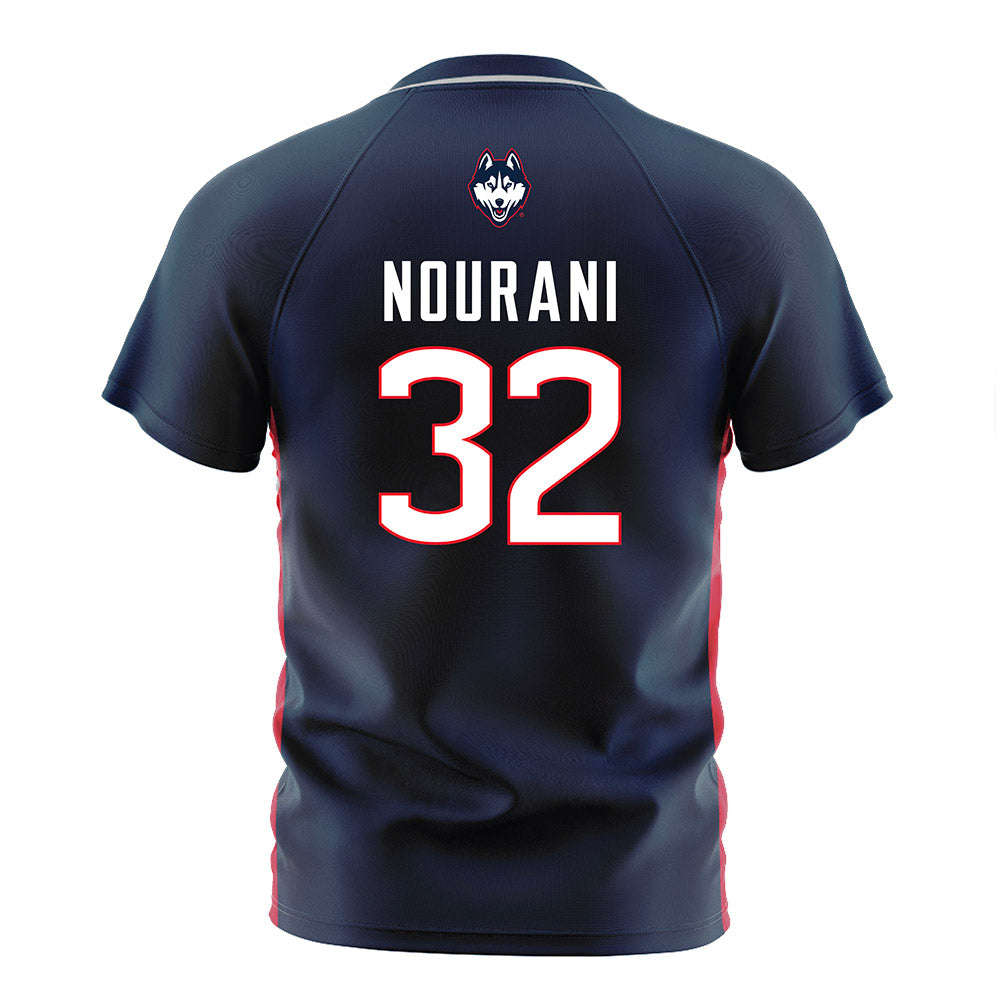 UConn - NCAA Women's Soccer : Ines Nourani - Navy Soccer Jersey-1