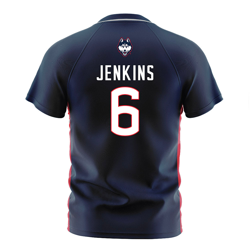 UConn - NCAA Women's Soccer : Taylor Jenkins - Navy Soccer Jersey