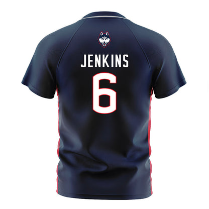 UConn - NCAA Women's Soccer : Taylor Jenkins - Navy Soccer Jersey