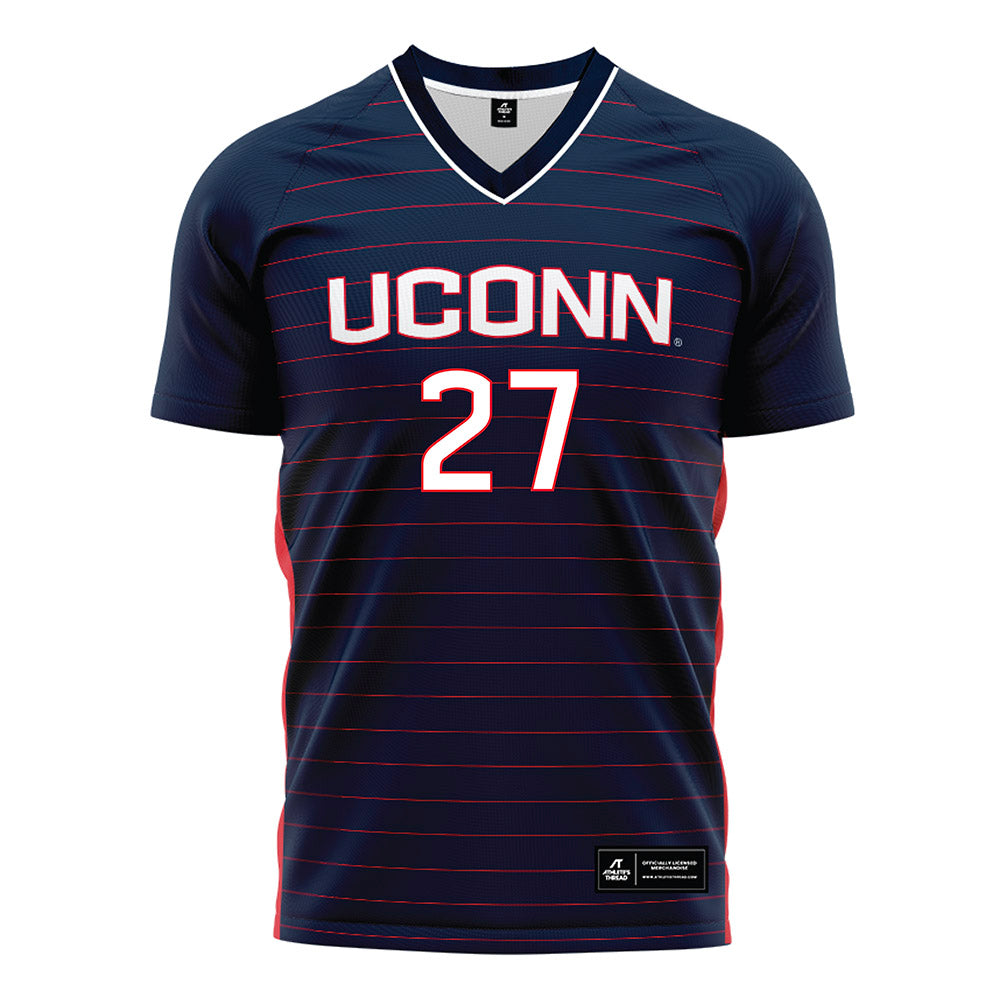 UConn - NCAA Women's Soccer : Lexi Taylor - Navy Soccer Jersey-0