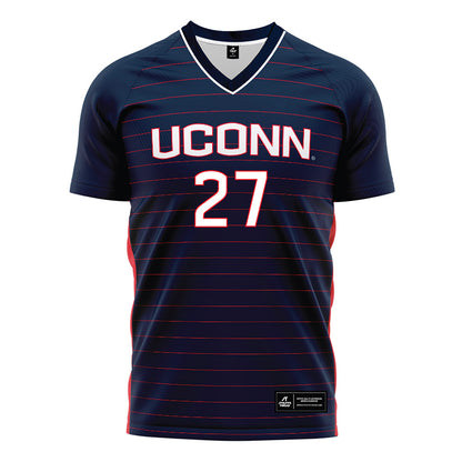 UConn - NCAA Women's Soccer : Lexi Taylor - Navy Soccer Jersey-0