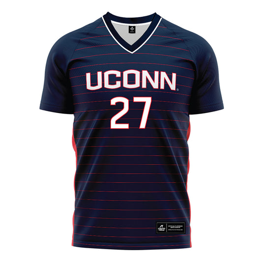 UConn - NCAA Women's Soccer : Lexi Taylor - Navy Soccer Jersey-0