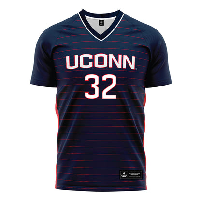 UConn - NCAA Women's Soccer : Ines Nourani - Navy Soccer Jersey-0