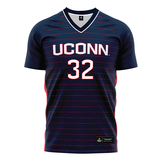 UConn - NCAA Women's Soccer : Ines Nourani - Navy Soccer Jersey-0