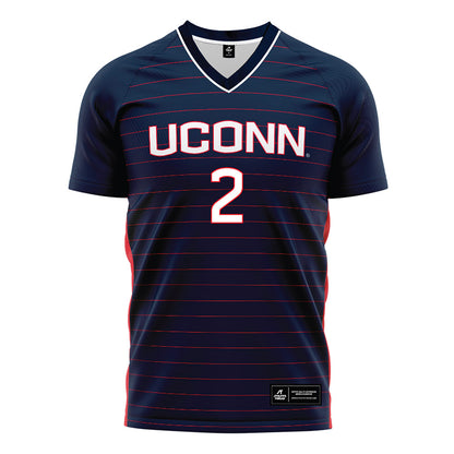 UConn - NCAA Women's Soccer : Maree-Anne Van Doesburg - Navy Soccer Jersey-0