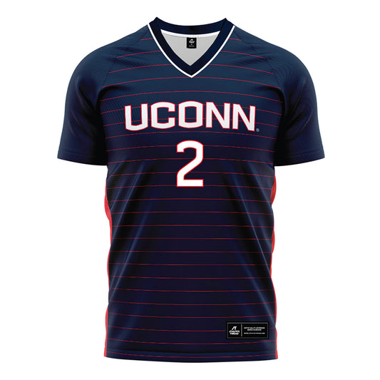 UConn - NCAA Women's Soccer : Maree-Anne Van Doesburg - Navy Soccer Jersey-0