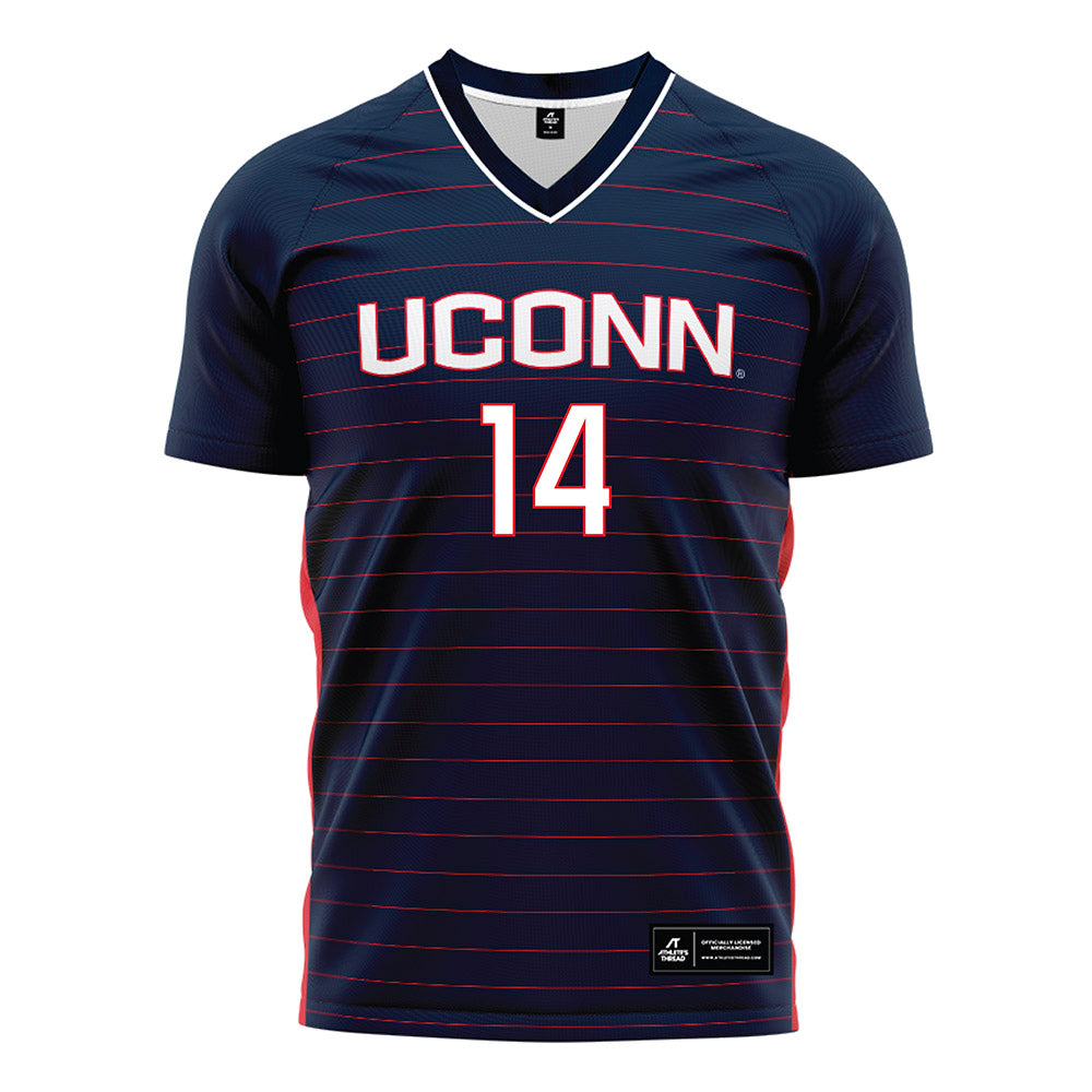 UConn - NCAA Women's Soccer : Alayna Taylor - Navy Soccer Jersey