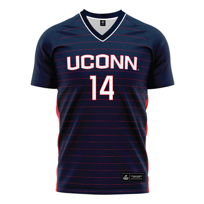 UConn - NCAA Women's Soccer : Alayna Taylor - Navy Soccer Jersey