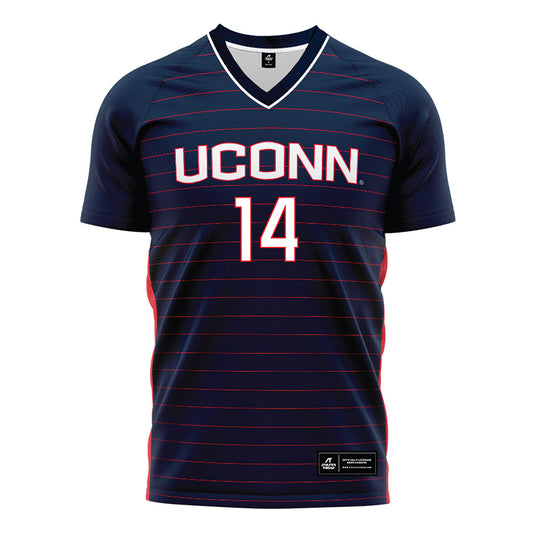 UConn - NCAA Women's Soccer : Alayna Taylor - Navy Soccer Jersey