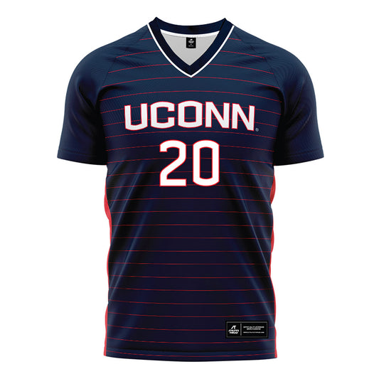 UConn - NCAA Women's Soccer : Brooke Brown - Navy Soccer Jersey-0