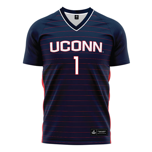 UConn - NCAA Women's Soccer : Ava Yamas - Navy Soccer Jersey-0