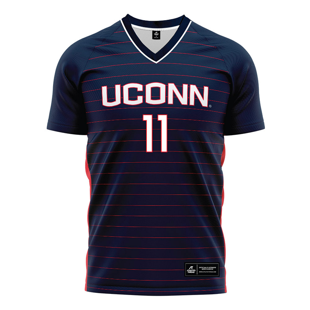 UConn - NCAA Women's Soccer : Maddie Fried - Navy Soccer Jersey
