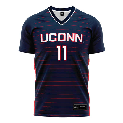 UConn - NCAA Women's Soccer : Maddie Fried - Navy Soccer Jersey