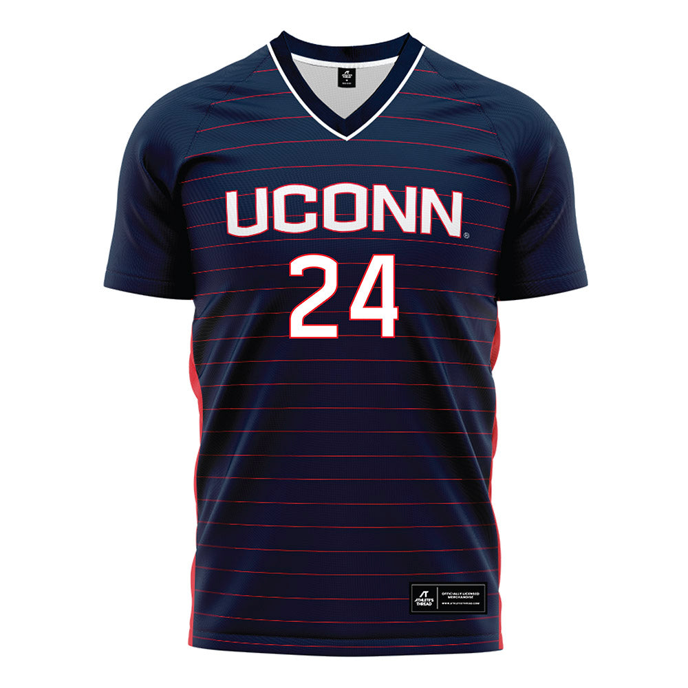 UConn - NCAA Women's Soccer : Kileigh Gorman - Navy Soccer Jersey