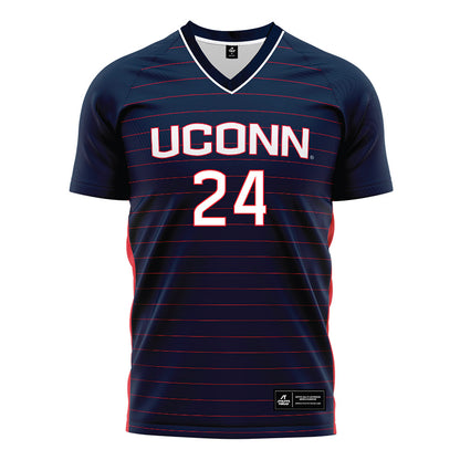 UConn - NCAA Women's Soccer : Kileigh Gorman - Navy Soccer Jersey