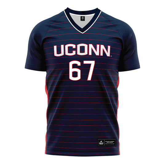 UConn - NCAA Women's Soccer : Kalina Fraser - Navy Soccer Jersey-0