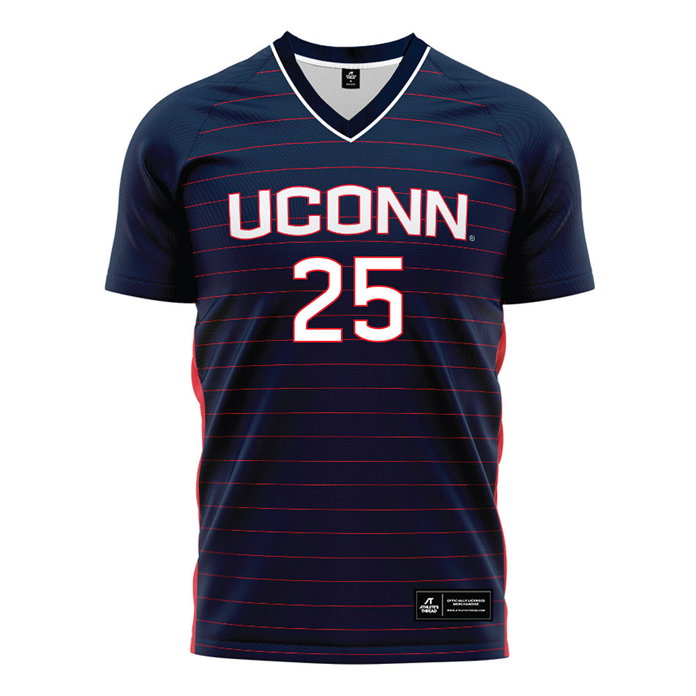 UConn - NCAA Women's Soccer : Morgan Mooney - Navy Soccer Jersey-0
