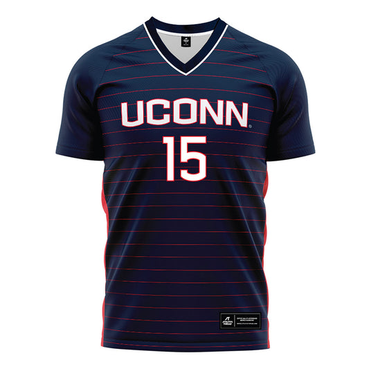 UConn - NCAA Women's Soccer : Anaya Johnson - Navy Soccer Jersey