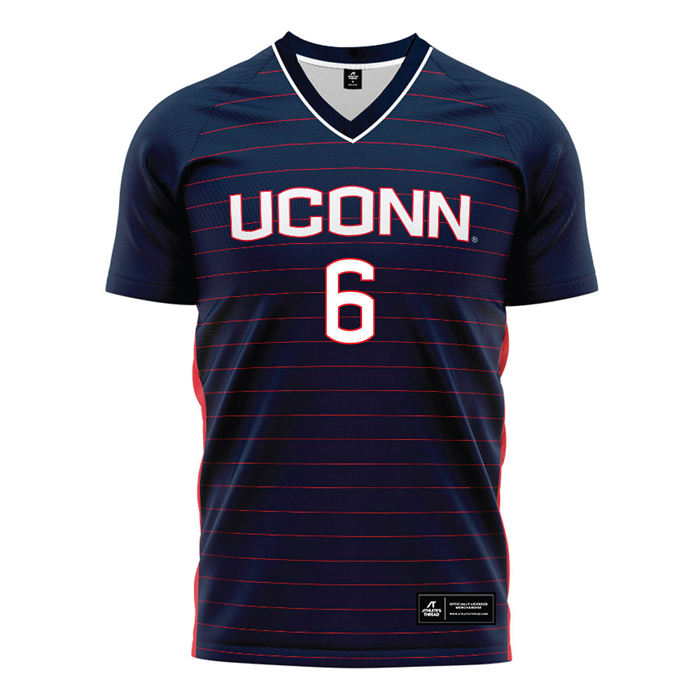 UConn - NCAA Women's Soccer : Taylor Jenkins - Navy Soccer Jersey