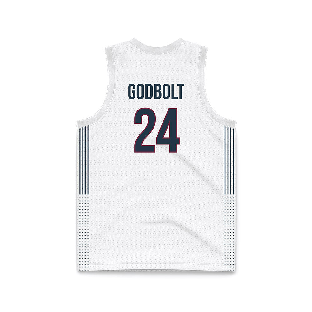 FDU - NCAA Men's Basketball : Elijah Godbolt - White Basketball Jersey-1