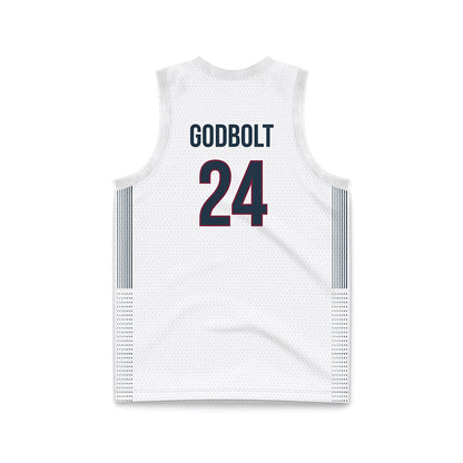 FDU - NCAA Men's Basketball : Elijah Godbolt - White Basketball Jersey-1