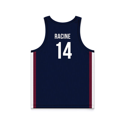 FDU - NCAA Men's Basketball : Pier-Olivier Racine - Blue Basketball Jersey-1