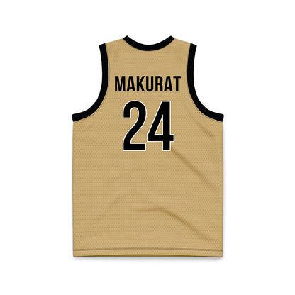 Vanderbilt - NCAA Women's Basketball : Agata Makurat - Gold Basketball Jersey-1
