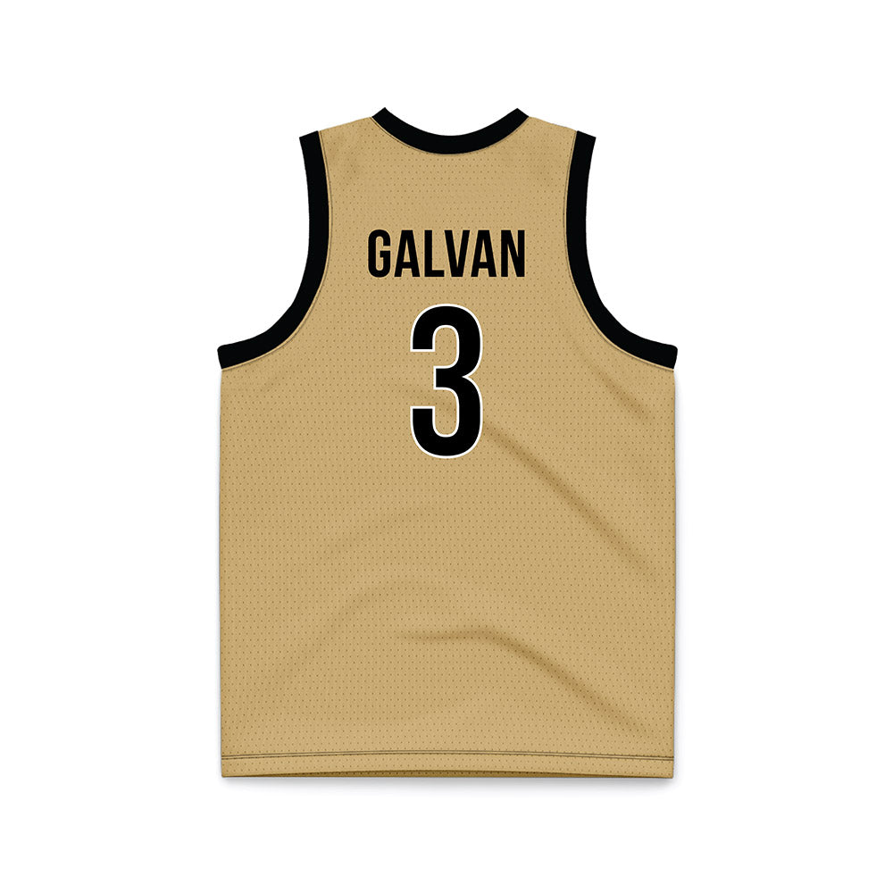 Vanderbilt - NCAA Women's Basketball : Aubrey Galvan - Gold Basketball Jersey-1