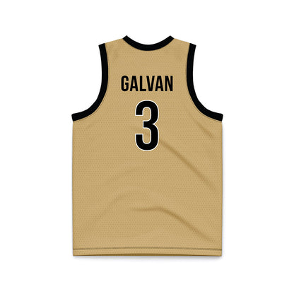 Vanderbilt - NCAA Women's Basketball : Aubrey Galvan - Gold Basketball Jersey-1