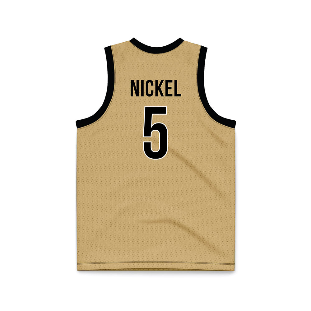Vanderbilt - NCAA Men's Basketball : Tyler Nickel - Gold Basketball Jersey-1