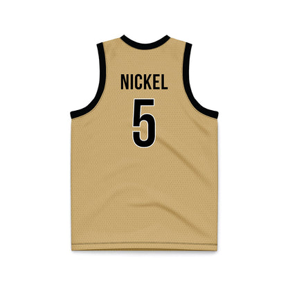 Vanderbilt - NCAA Men's Basketball : Tyler Nickel - Gold Basketball Jersey-1