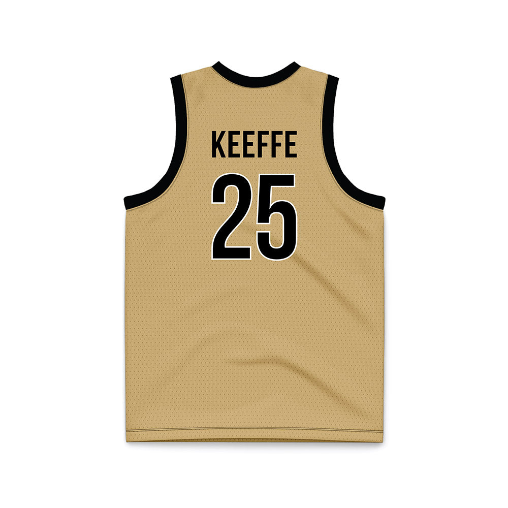Vanderbilt - NCAA Men's Basketball : Miles Keeffe - Gold Basketball Jersey-1